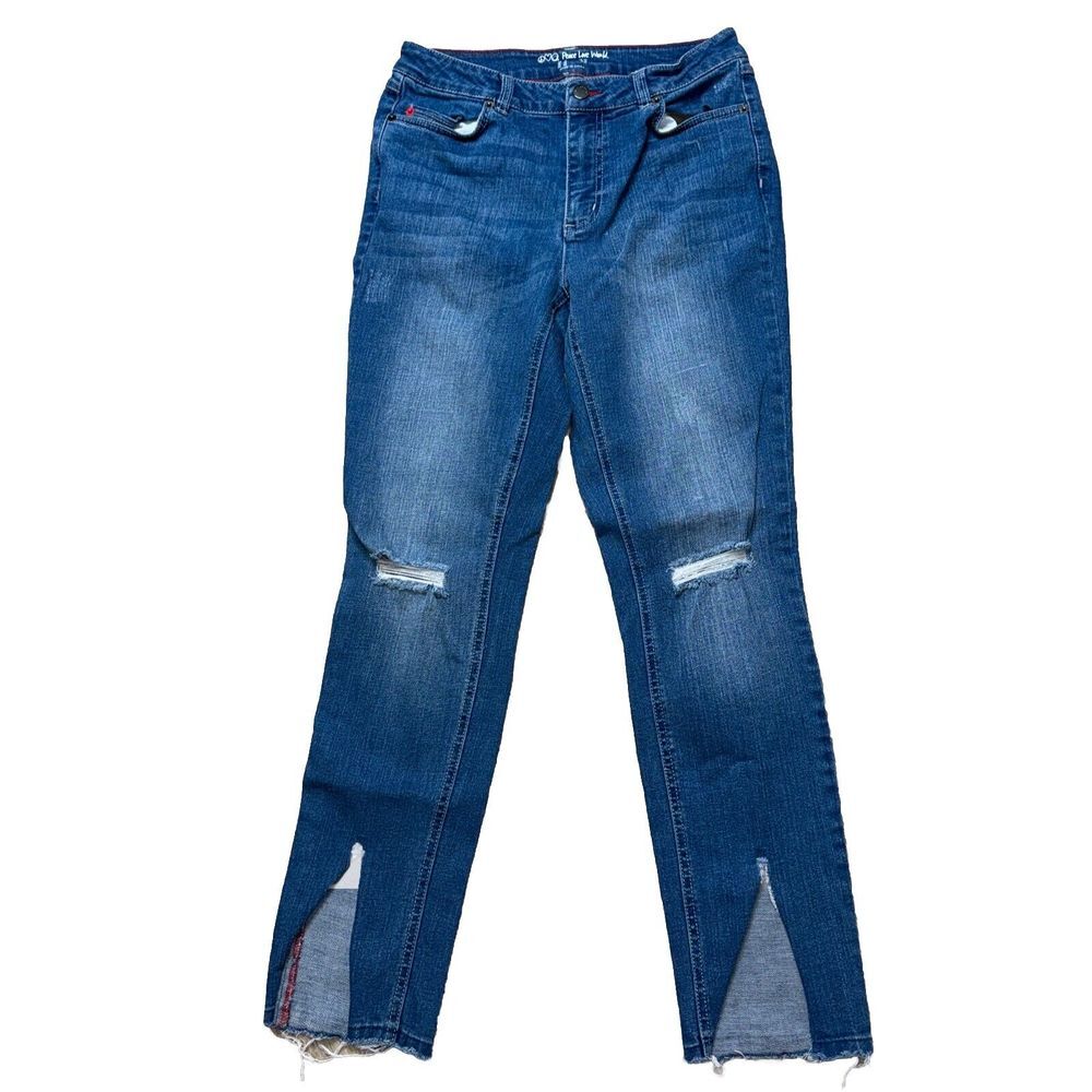 PEACE‎ LOVE WORLD DISTRESSED GIRLFRIEND JEANS WOMEN'S SIZE 6